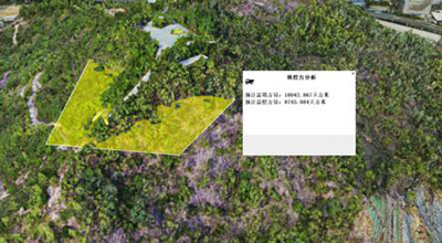 Figure2:Evaluation of Filling and Excavation Quantity of a Hillside Square