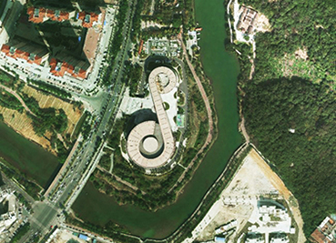 Orthophoto is a type of aerial photograph that has been corrected to remove perspective and terrain distortions. 