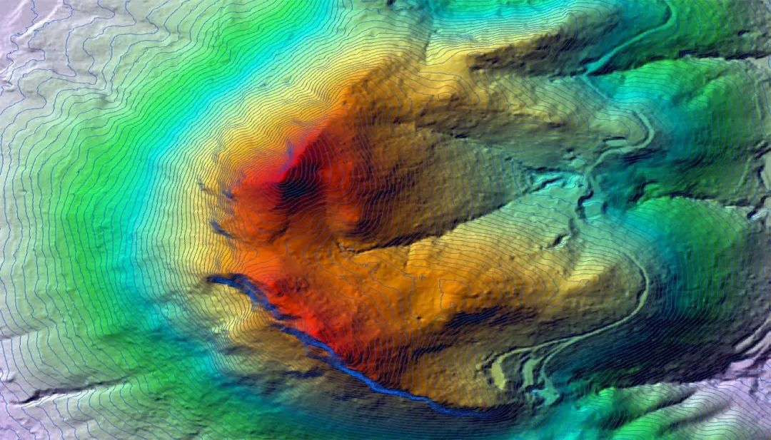 Through automatic preprocessing of point cloud data, ground filtering, combined with manual editing, the laser point cloud is further finely classified, the ground points are retained, and the remaining ground points are rasterized by building a model such as an irregular triangular network (TIN). High-precision digital elevation model (DEM) data can be obtained, and can also be converted into contour data.