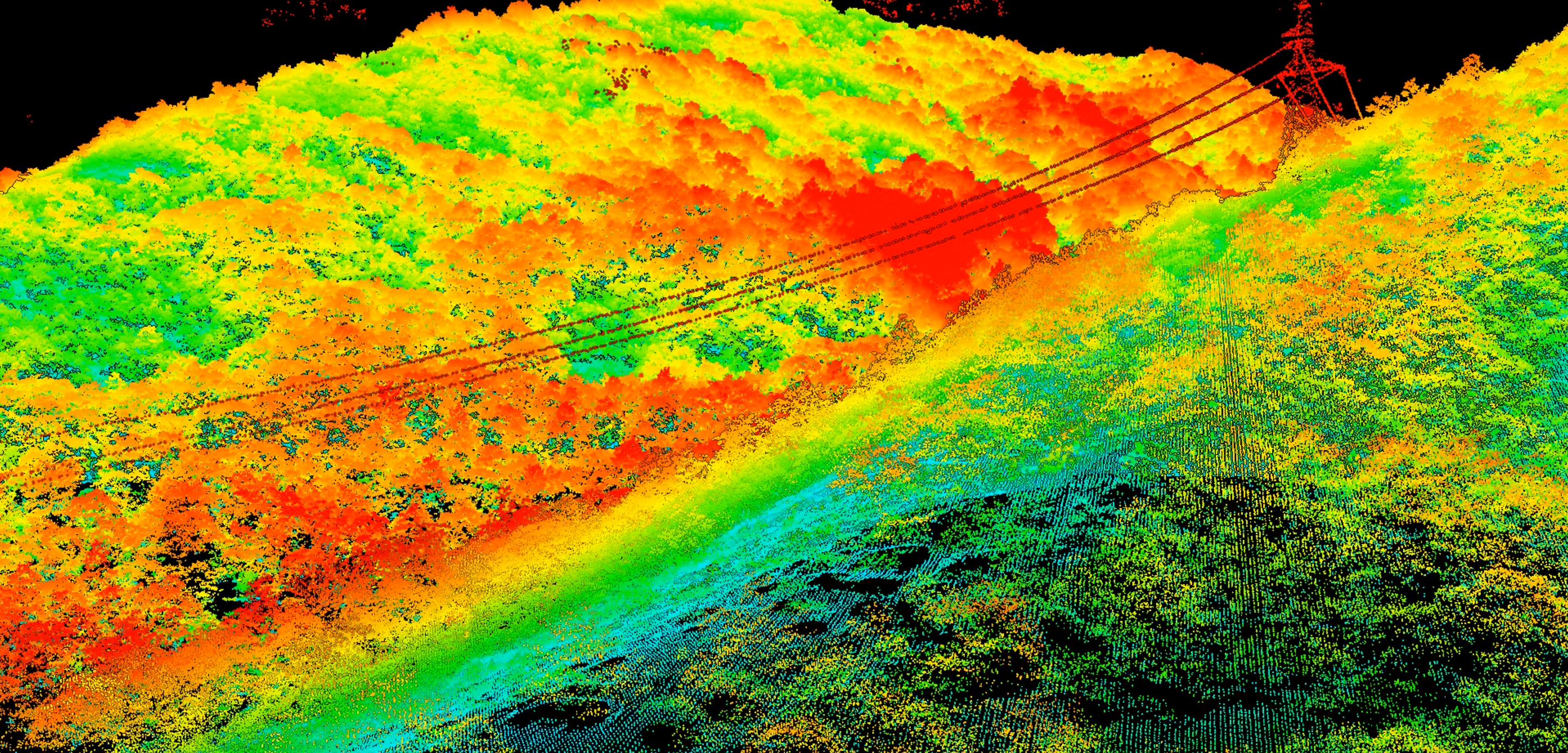 Our airborne LiDAR survey for transmission lines captures precise ground data through vegetation, creating accurate Digital Terrain Models (DTMs). This data is fundamental for power line route planning, allowing engineers to conduct detailed clearance profiling, optimize corridor siting to reduce environmental impact, and perform construction feasibility studies, thereby de-risking the early design phase.
